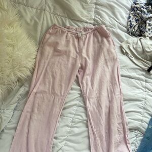 Pink Striped Brandy Melville Pants